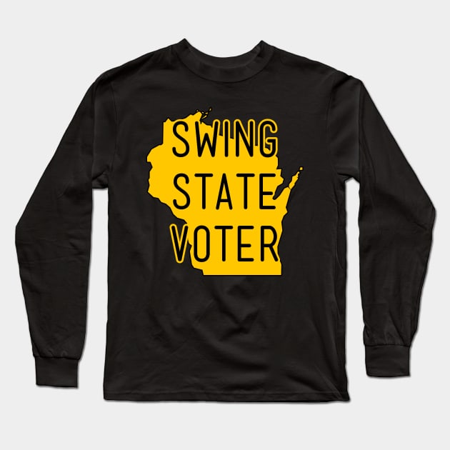 Swing State Voter - Wisconsin Long Sleeve T-Shirt by brkgnews